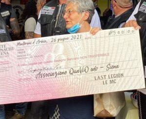 “Motorcycle Club del Last Legion” dona a QuaViO che annuncia nuovo servizio a Montalcino