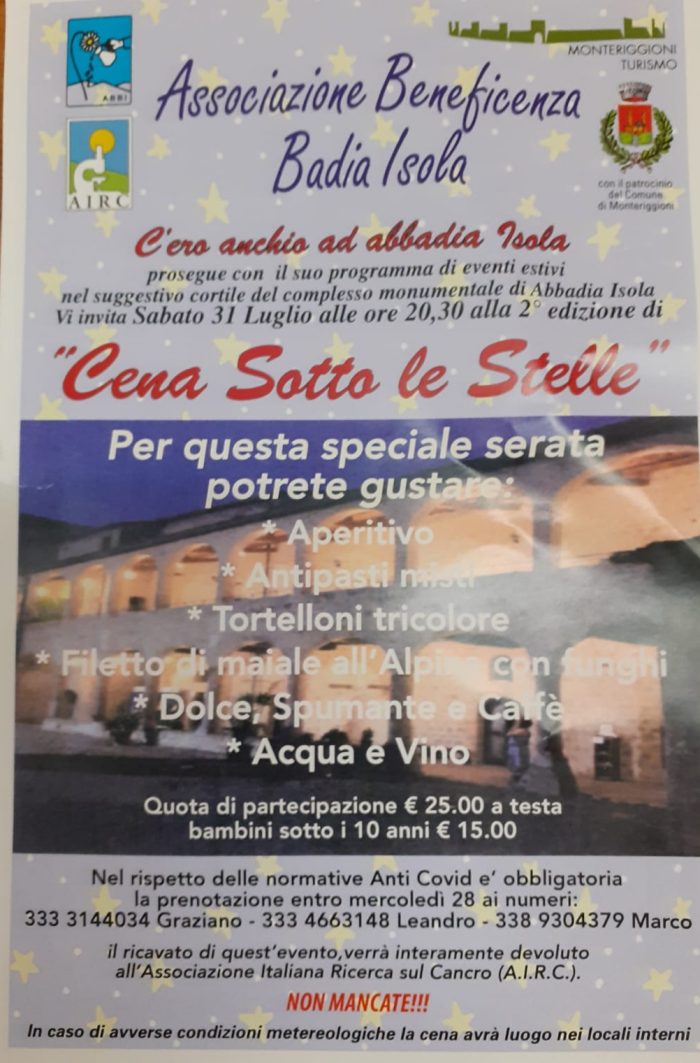 Una cena per la solidariet&agrave;