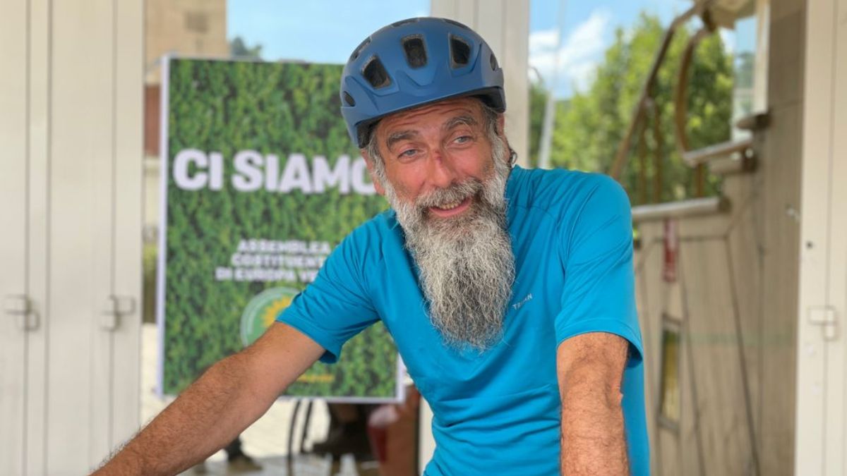 "Clima Tour", Mascia arriva a Roma dopo oltre 2000 kilometri in bici