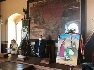 Montalcino: Apertura delle Cacce, presentata l&rsquo;Opera dell&rsquo;artista Letizia Machetti. Effettuato il sorteggio degli arcieri