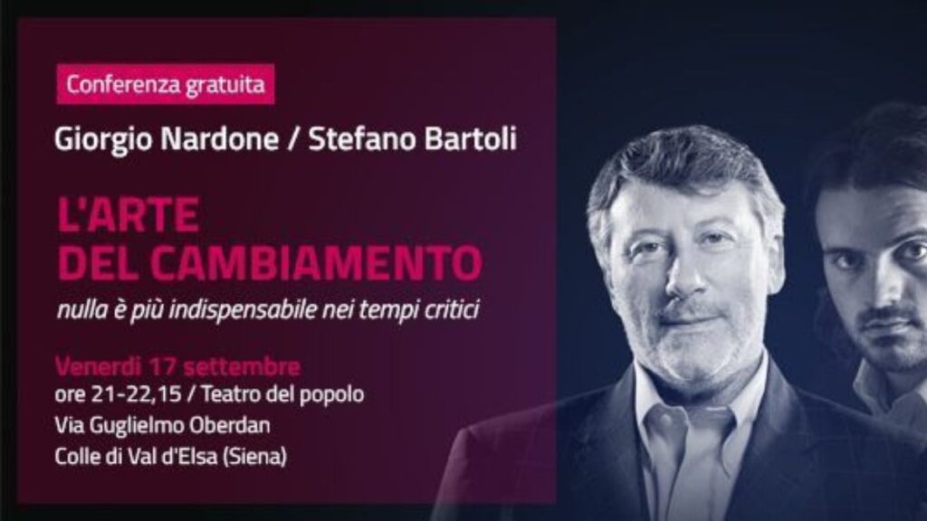 Giorgio Nardone e Stefano Bartoli di nuovo insieme in una conferenza a Colle val d'Elsa