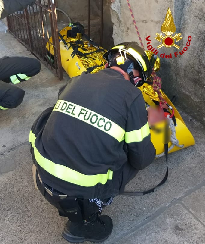 San Gimignano: turista ferito recuperato in cima alla Torre Grande dai vigili del fuoco
