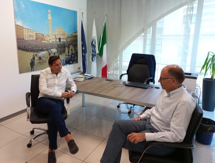 Siena, Letta incontra il presidente di CNA Petri: "Un Ministero per le piccole imprese"