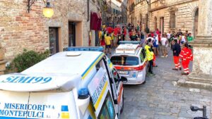 Bravìo delle Botti a Montepulciano, l’impegno della Centrale 118