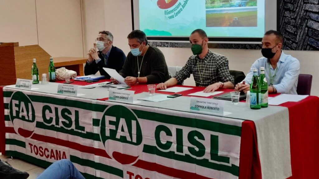 Gabriele Coppi confermato alla guida di Fai Cisl Siena