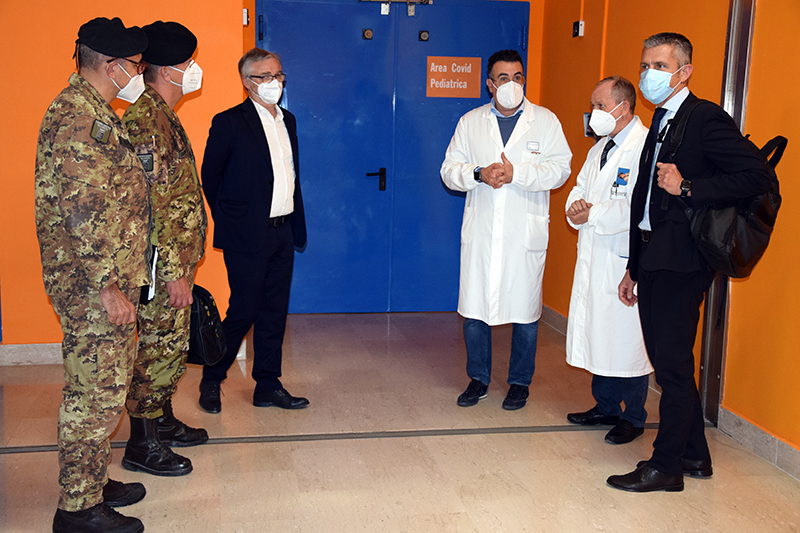 Struttura del Commissario Straordinario per l&rsquo;Emergenza Covid in visita all&rsquo;Aou Senese