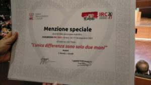 Menzione d'onore per il progetto di Siena Cuore "L'unica differenza sono due mani"