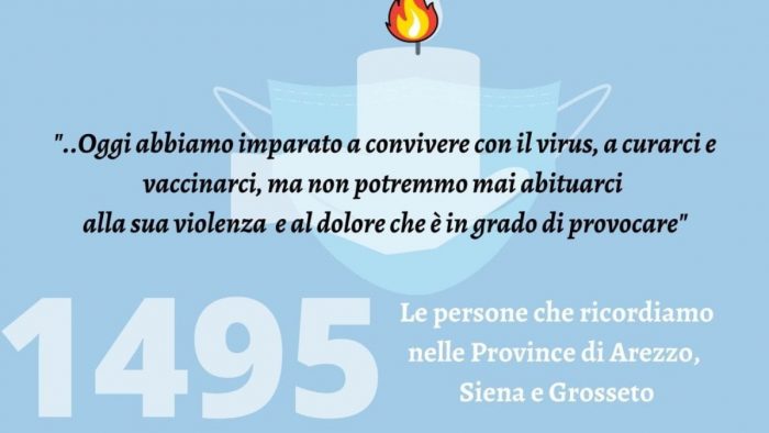 Giornata Nazionale in ricordo delle vittime del Covid, Asl: "Il nostro pensiero ai 480 cittadini senesi deceduti"