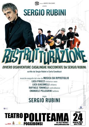 Poggibonsi: al Politeama in anteprima regionale Sergio Rubini con "Ristrutturazione"