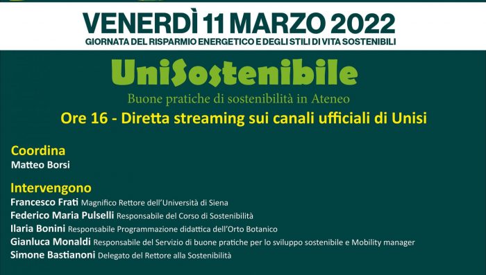 L&rsquo;Universit&agrave; di Siena aderisce a "M&rsquo;illumino di meno" 2022