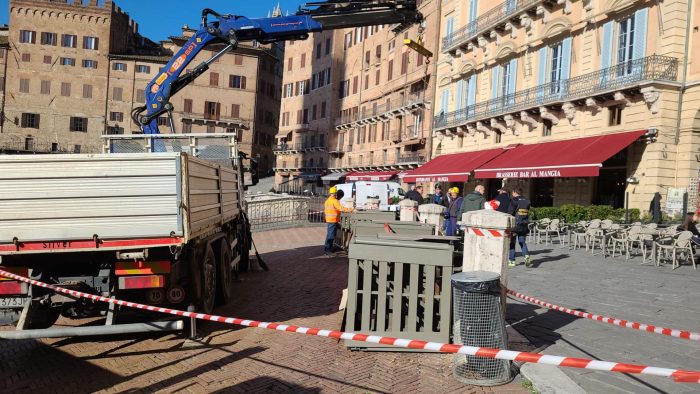 Siena, adeguamento del piano di sicurezza in Piazza del Campo