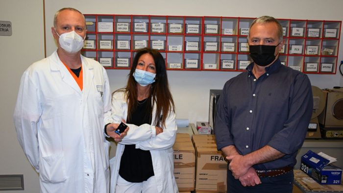 L'ospedale Le Scotte di Siena dona 5mila dosimetri a Pisa