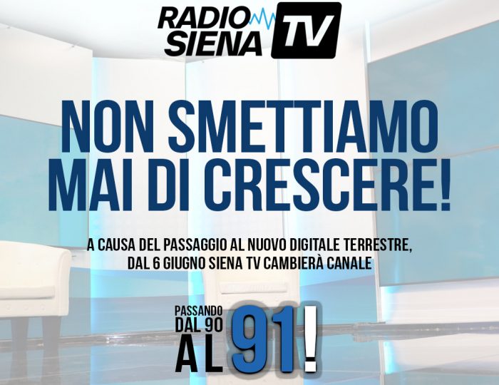91 &egrave; il nuovo numero del canale di Siena Tv