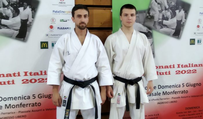 Due atleti senesi dell'AsdShinan Karate Kai agli Assoluti FijKta di Casale Monferrato