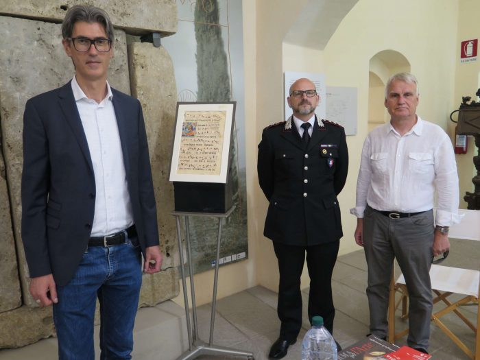 Montepulciano: tornano al Museo Civico alcune pagine rubate dagli antichi corali