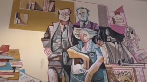 Unistrasi Siena: svelato il murale di Francesco Del Casino dedicato ai Rosselli