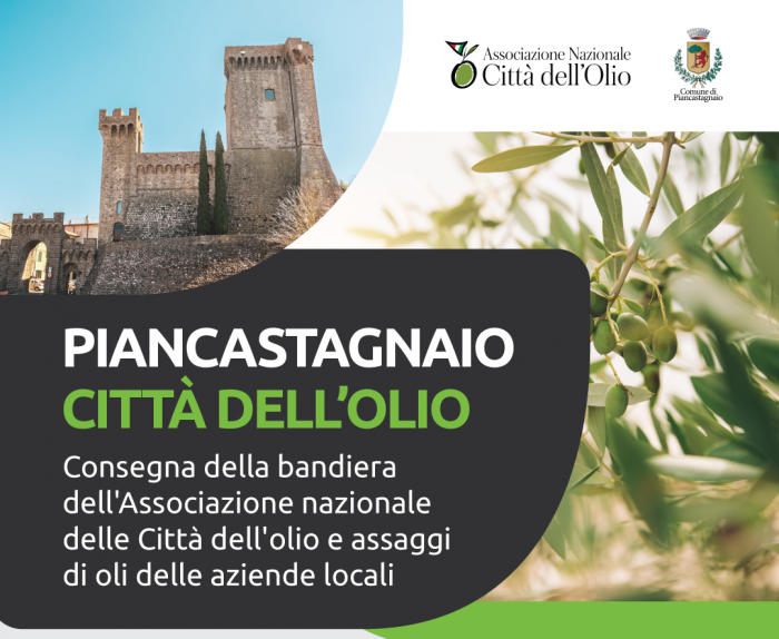 A Piancastagnaio la bandiera delle Citt&agrave; dell'olio