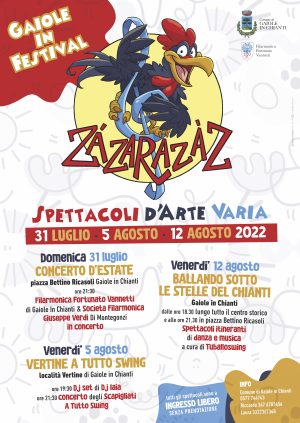 Gaiole in Chianti: al via il Festival Z&Aacute;ZARAZ&Agrave;Z, spettacoli d&rsquo;arte varia