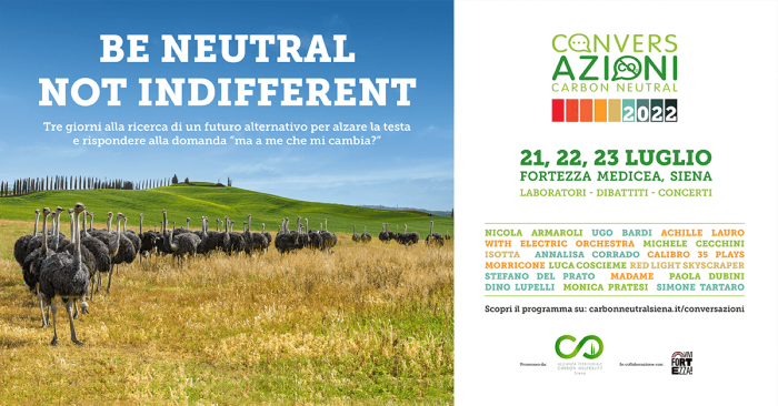 Tra dibattiti e concerti, tutto &egrave; pronto per ConversAzioni Carbon Neutral 2022