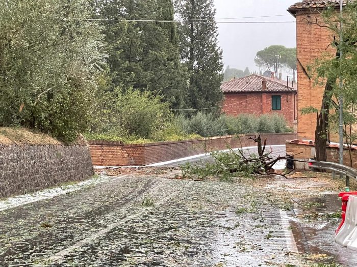 Maltempo e incendio di sterpaglie: vigili del fuoco di Siena impegnati su pi&ugrave; fronti