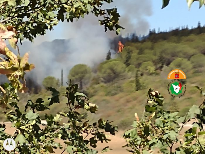 Fiamme nel Chianti, a rischio alcune abitazioni