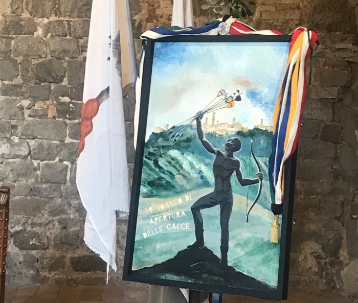 Montalcino: Apertura delle Cacce, presentata l’opera realizzata dall’artista Simona Stanciu