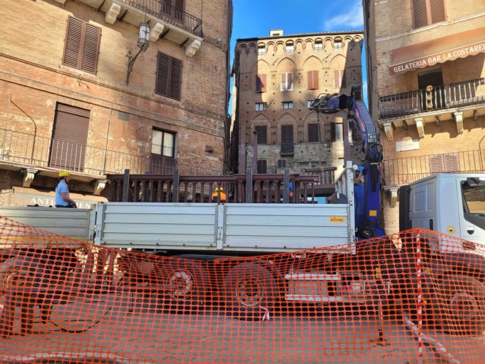 Palio 16 agosto, firmata l&rsquo;ordinanza sul montaggio dei palchi