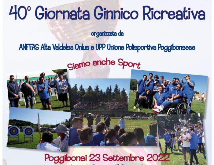Poggibonsi: "Siamo anche sport", torna dopo due anni la giornata ginnico ricreativa di Anffas e UPP
