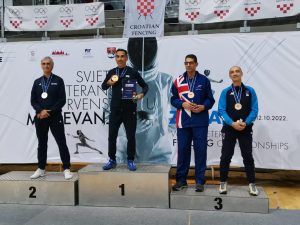 Cus Scherma: Fabio Miraldi bronzo nel fioretto ai Mondiali Master in Croazia