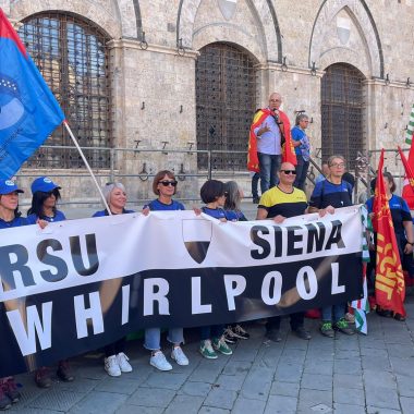 manifestazione whirpool 18 ottobre 2