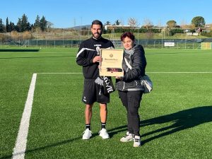 Robur, Davide Arras premiato dal club Corrente Bianconera