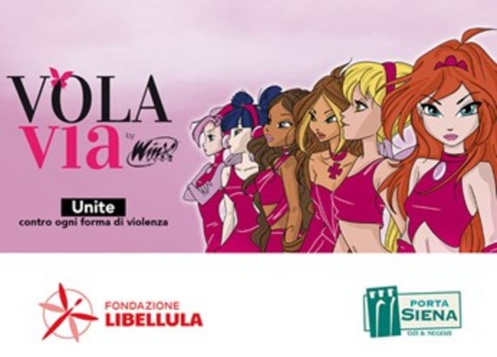 VOLA VIA by Winx Club, campagna di sensibilizzazione contro la violenza sulle donne alla Galleria PortaSiena
