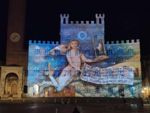 In Piazza del Campo la proiezione inaugurale del video mapping dedicato al Buongoverno