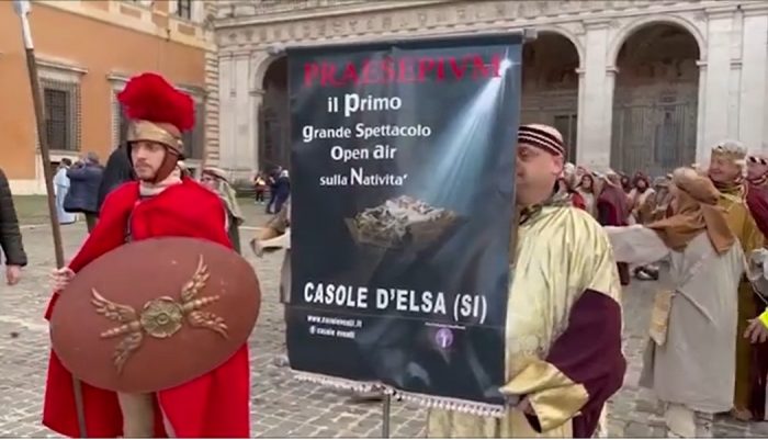 Casole d'Elsa e San Regolo nel presepe vivente di Roma