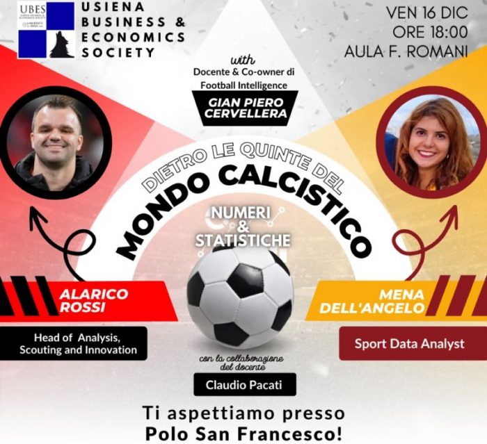 "Dietro le quinte del mondo calcistico. Numeri&statistiche", convegno all'Universit&agrave; di Siena