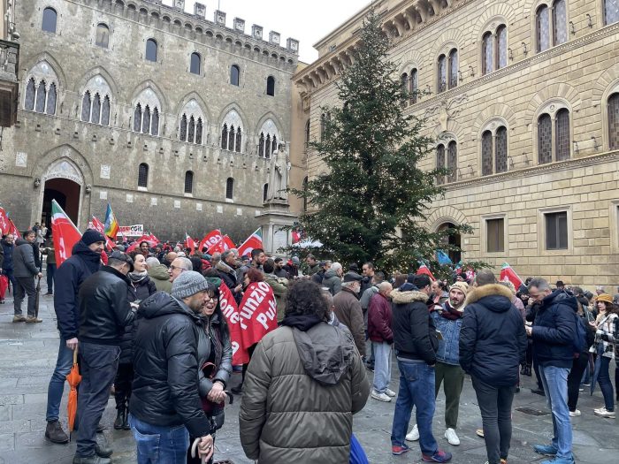 Sciopero generale Cgil-Uil a Siena: un'adesione significativa in tutta la provincia