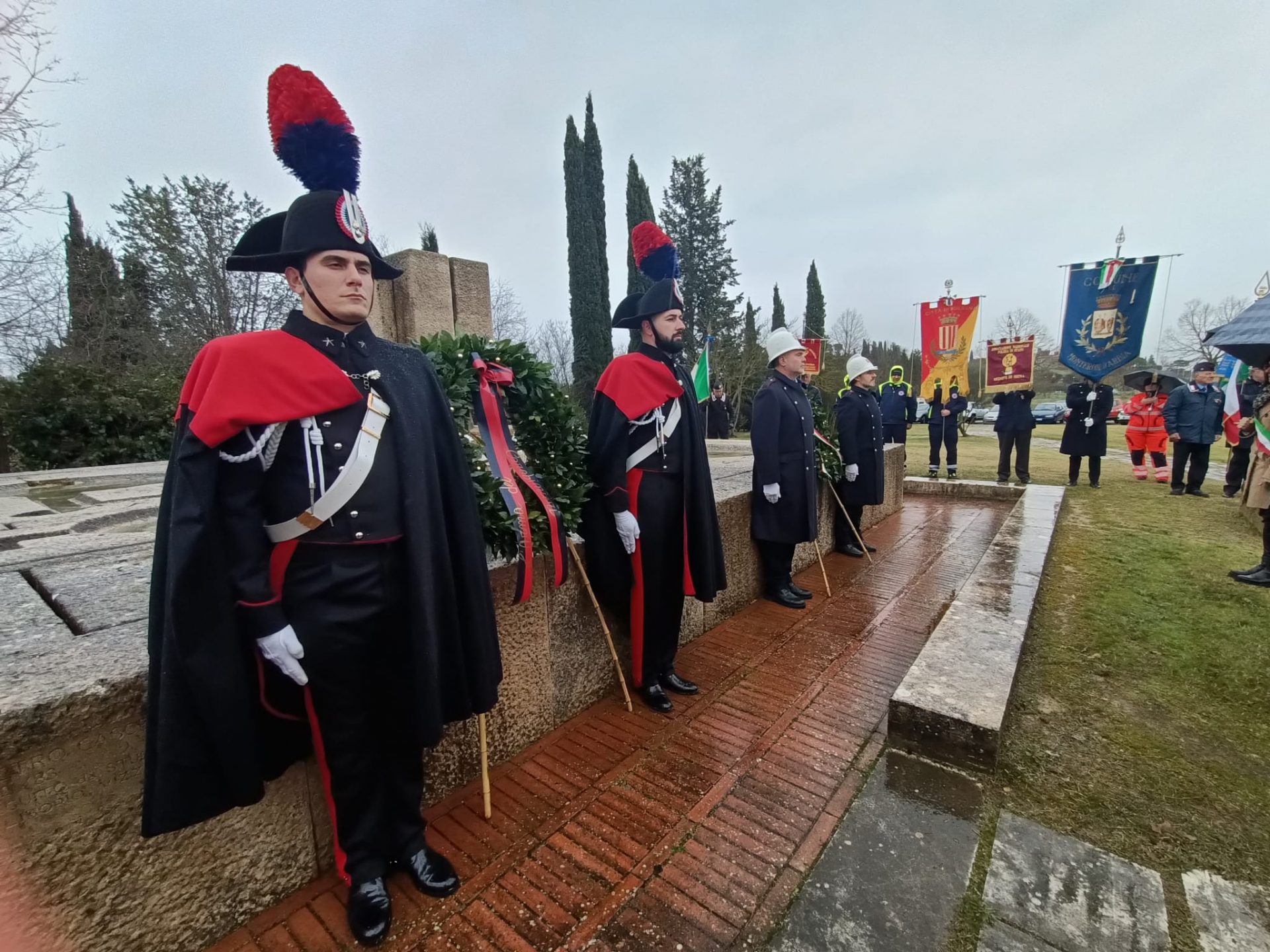 Monteroni d'Arbia, commemorato l'eccidio dei Carabinieri Savastano e Tarsilli