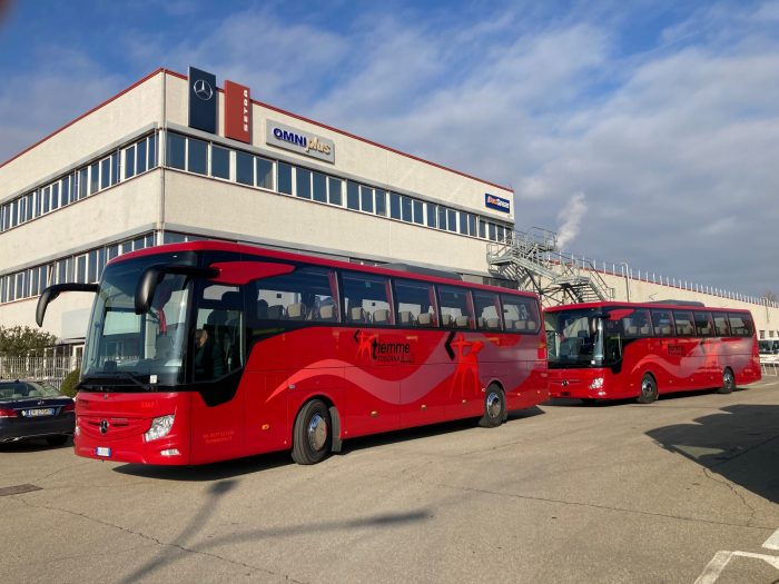 Tiemme amplia la flotta: due nuovi bus per il noleggio a media e lunga percorrenza