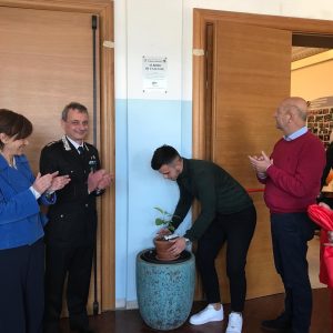 Istituto Bandini Siena, messo a dimora un germoglio di ficus dell'albero di Giovanni Falcone