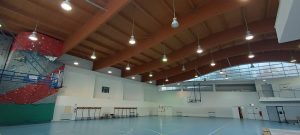 Scuola Mattioli Siena, ecco la nuova illuminazione della palestra