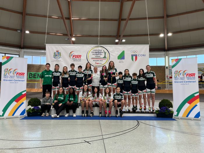 Mens Sana Pattinaggio Corsa: giovanissimi biancoverdi conquistano la vetta d’Italia al Campionato Italiano Indoor