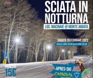 Carnevale sugli sci in notturna sull'Amiata