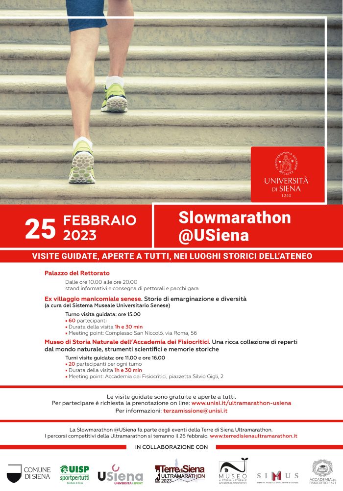 Oggi la Slowmarathon all'Universit&agrave; di Siena