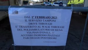 Tamponi Covid: da oggi al 'Walk Through' in Pian d'Ovile