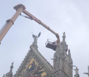 Siena: 'ispezioni in quota' della facciata del Duomo e del Facciatone