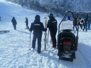Amiata: i carabinieri vigilano sulla sicurezza nelle piste da sci