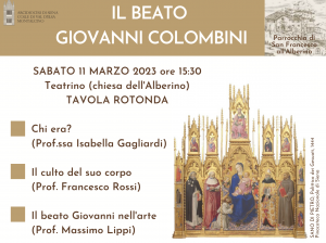 Siena: tavola rotonda e veglia per il Beato Giovanni Colombini all'Alberino
