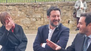 Matteo Salvini: "Abbiamo fatto tanto per Siena negli ultimi 5 anni, penso a Mps che adesso è in forze"
