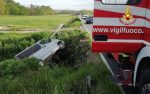 Castelnuovo Berardenga: auto fuori strada sulla provinciale della Vald'Ambra, ferito il conducente