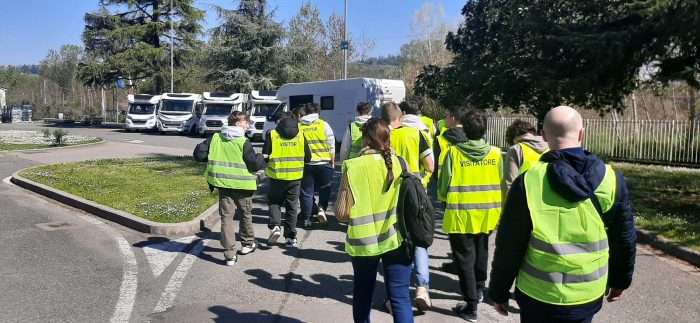 Studenti del Sarrocchi di Siena in visita alla Trigano